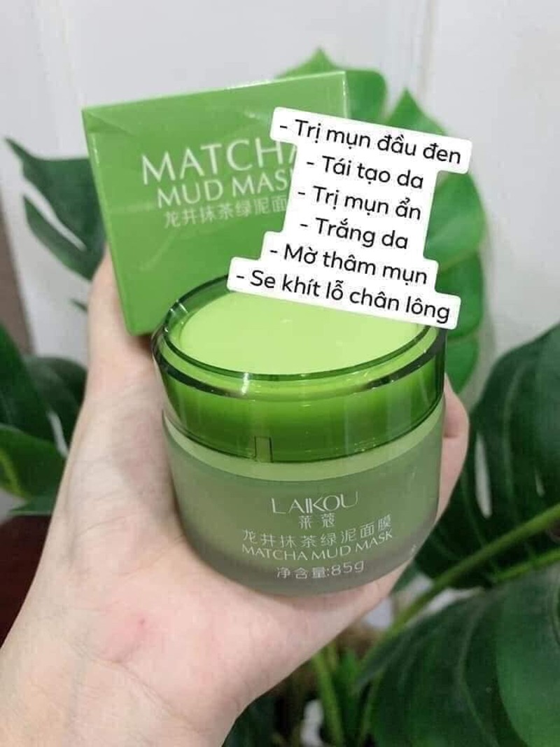 Mặt Nạ Trà Xanh Laikou Matcha Mud Mask