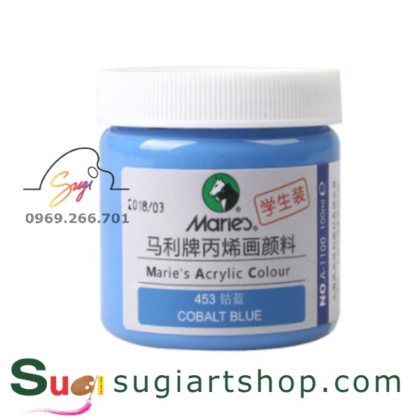 Màu vẽ acrylic maries 100ml, acrylic marie's 100ml