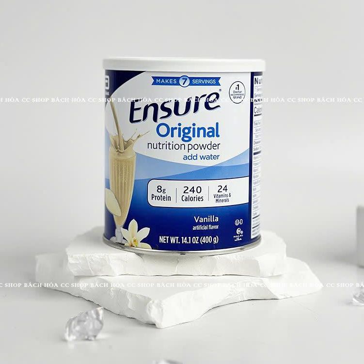 (Date 2026) Sữa bột Ensure Mỹ Original Nutrition Powder 400g chính hãng Mỹ