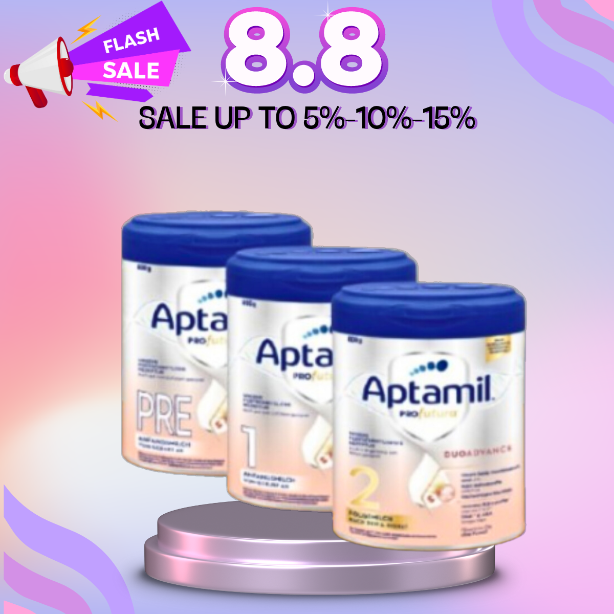 Sữa Aptamil Profutura hàng Đức cho bé từ sơ sinh trở lên hộp 800g