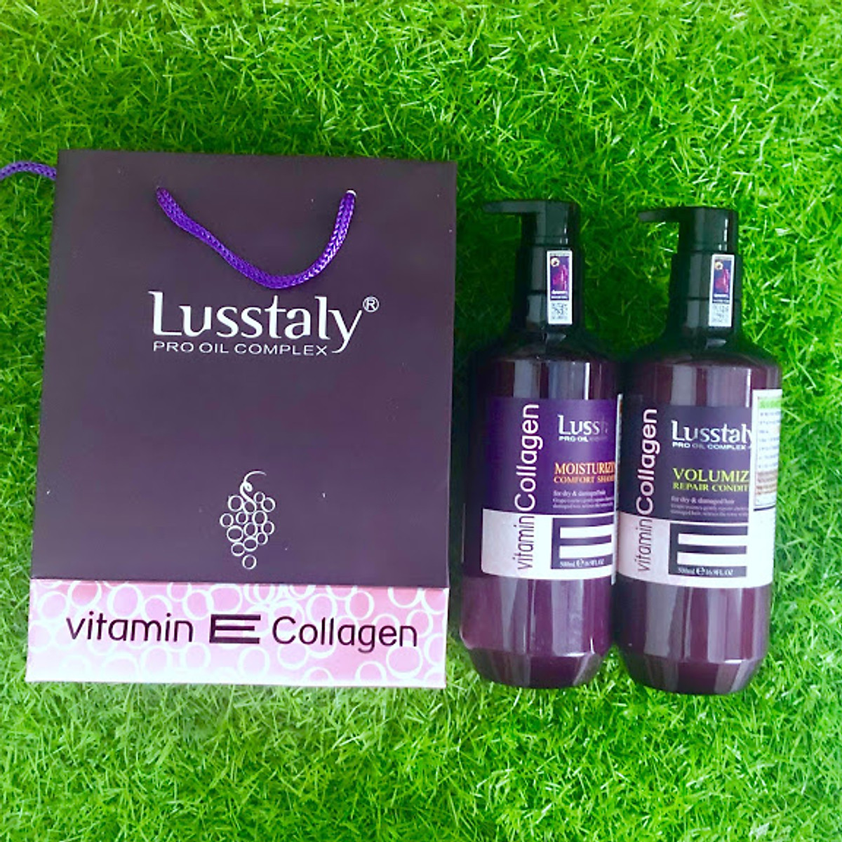 Bộ gội xã Lusstaly VitaminEcollagen 500ml