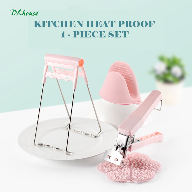 Bộ 6 dụng cụ kẹp gắp bát đĩa chống nóng