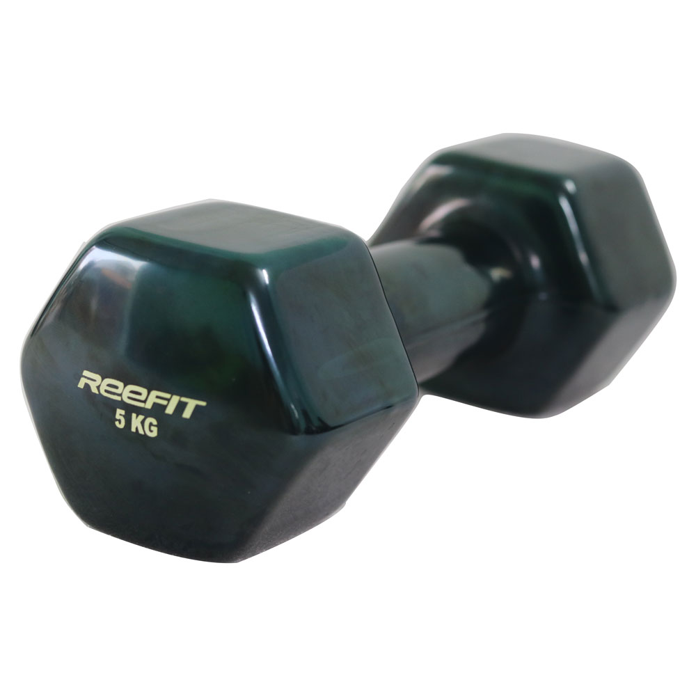 Tạ Tay Cao Su Reefit 5kg màu đen