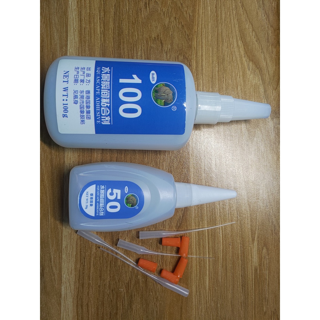 Drill glue, rock girl aquarium tank decoration set, DIY