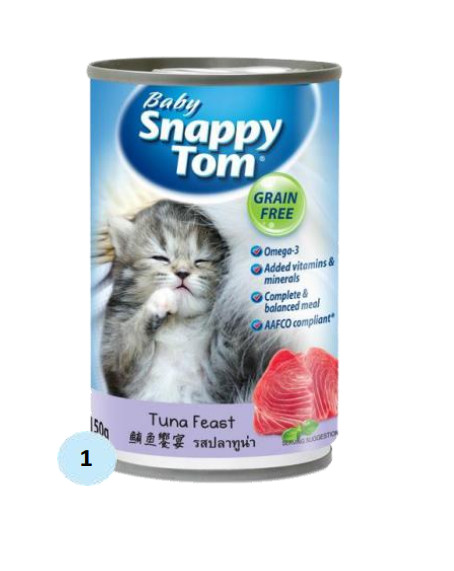 Pate Snappy Tom Cho Mèo Con Lon 150Gr