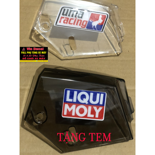 Tặng kèm tem NGẨU NHIÊN +Nắp che nước làm mát trong suốt cho xe AB 125, Vario, Click Thái, Sh Mode, PCX