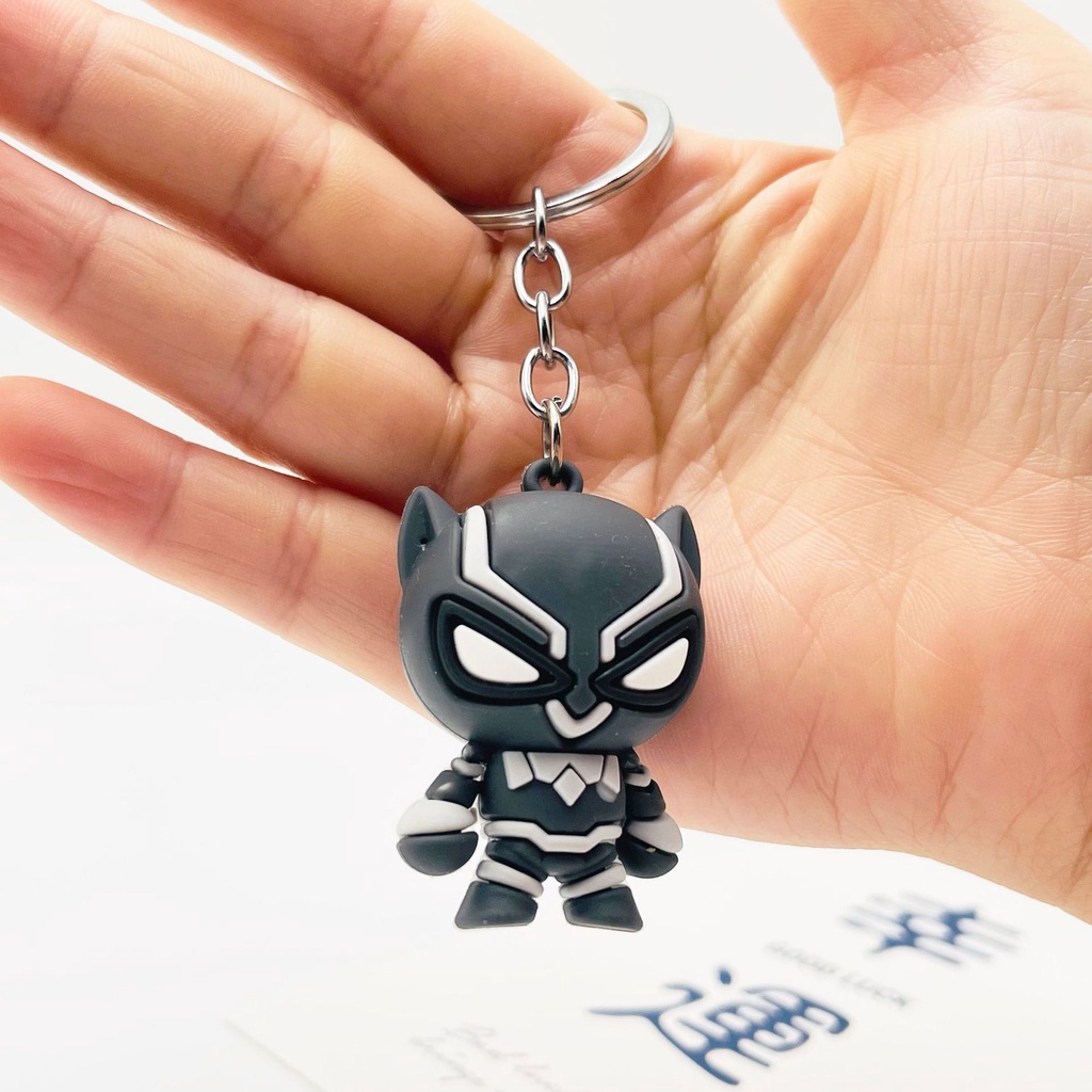 Móc khóa siêu anh hùng kiểu dáng tròn cute