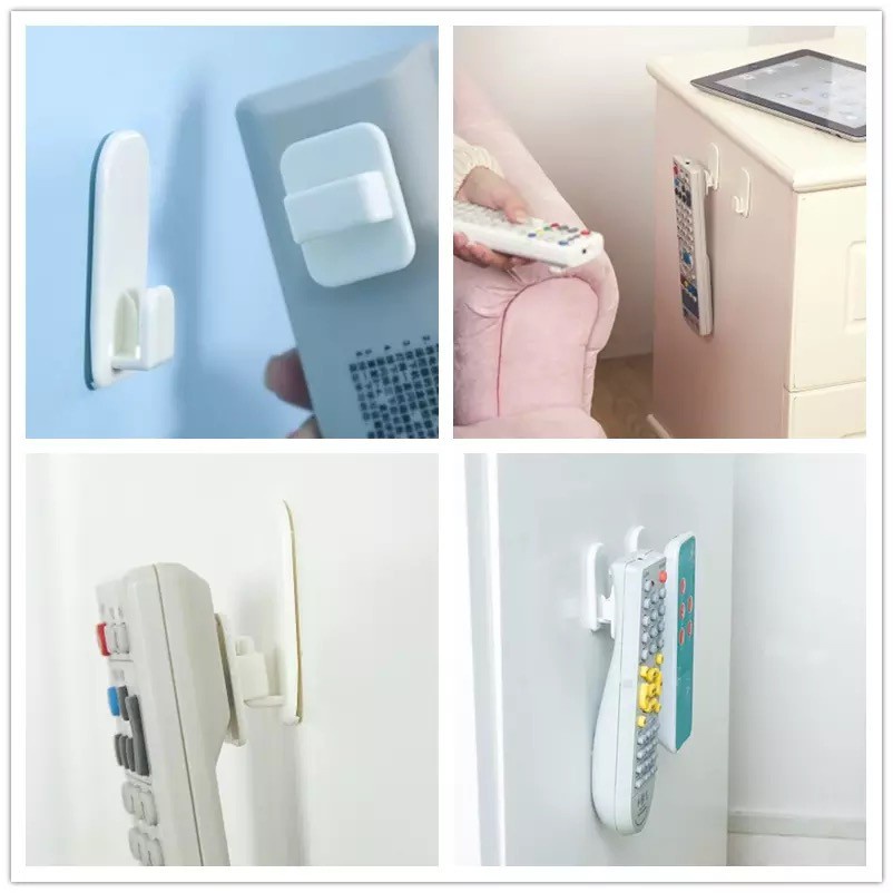 Móc Dán Tường Treo Điều Khiển Móc Gài Treo Đồ Đa Năng Nhựa ABS