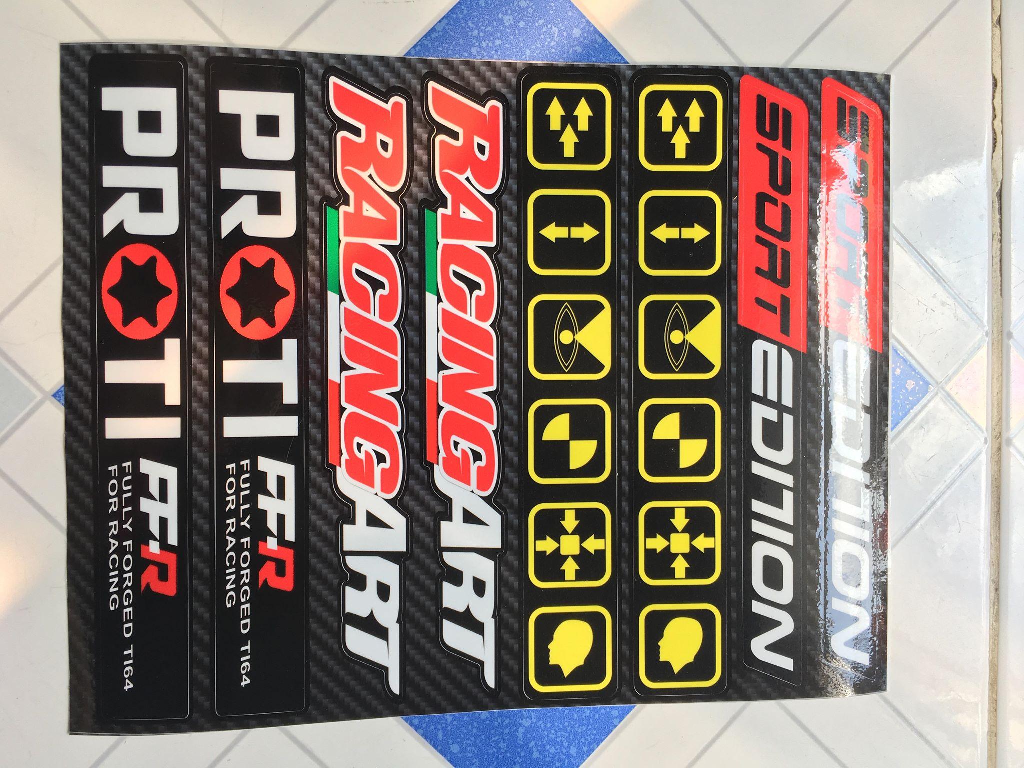[HCM]Sét tem dán phuộc và gắp sport edition racing art