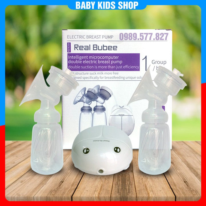 Máy hút sữa điện đôi Real bubee
