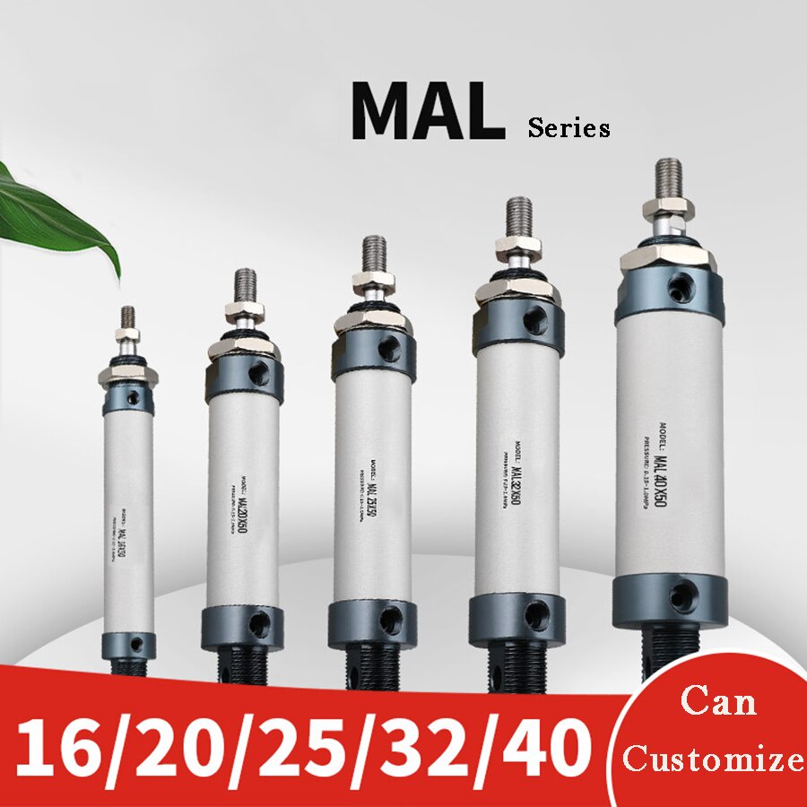 Xi Lanh Khí Nén Mal 25*25 * 50 *75 *100*125 *150 *200 *250 *300