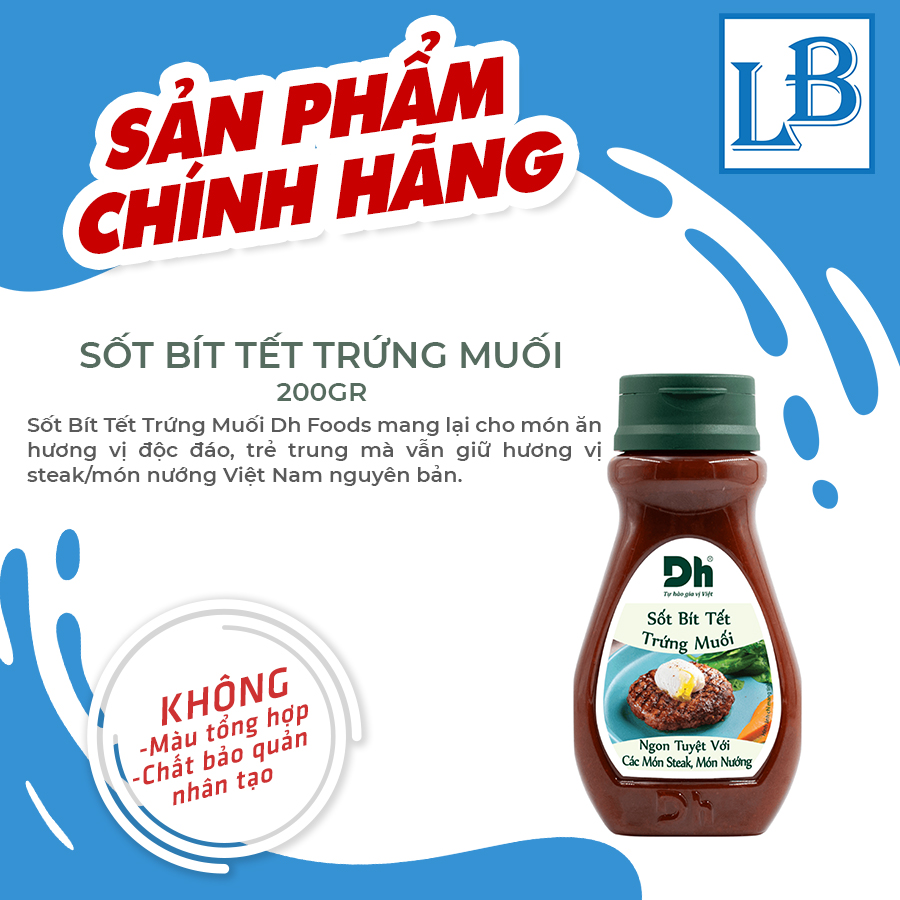Sốt Bít Tết Trứng Muối Dh Foods (Chai 200gr)