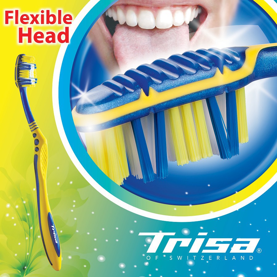 BÀN CHẢI - TRISA Flexible Head Medium xuất xứ Thụy Sĩ