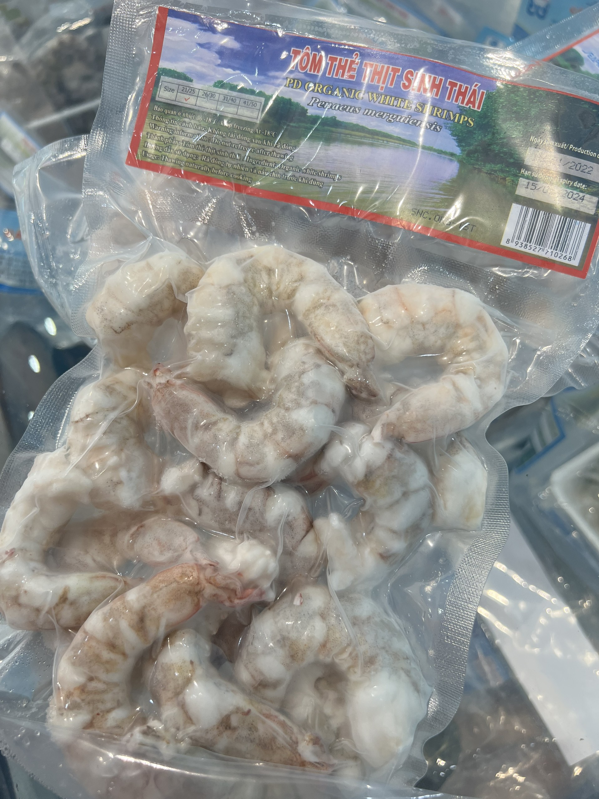 Tôm thẻ thịt sinh thái - Túi 250g