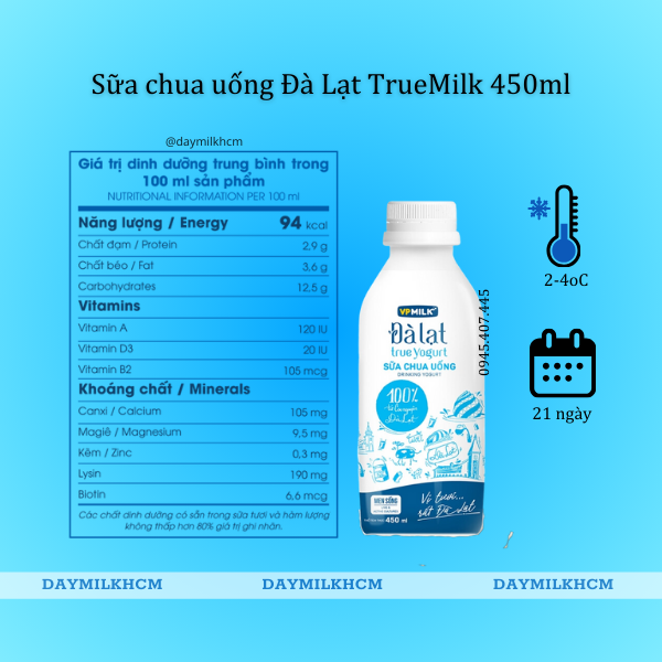 Sữa Chua Uống VPMilk Đà Lạt Yogurt