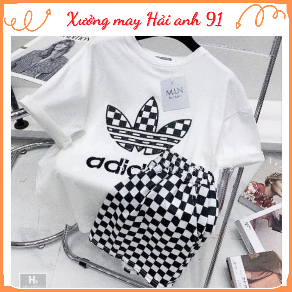 Bộ Đồ Thun Nữ Adidas cộc tay Free Size