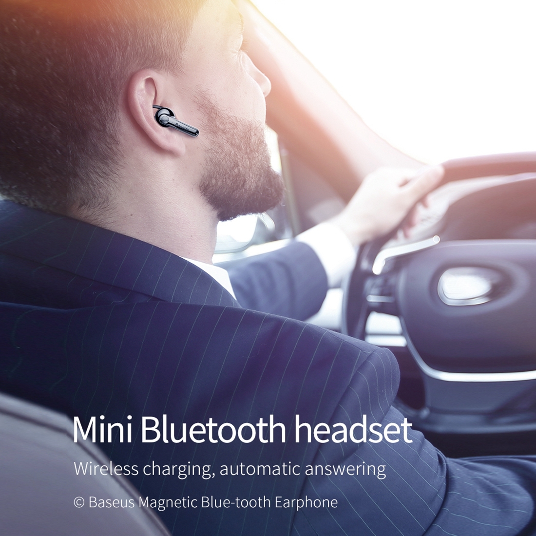 Tai nghe Bluetooth Baseus Encok A05 (Bluetooth 5.0, Vehicle-mounted Magnetic Charging Dock, Noise reduction Microphone)