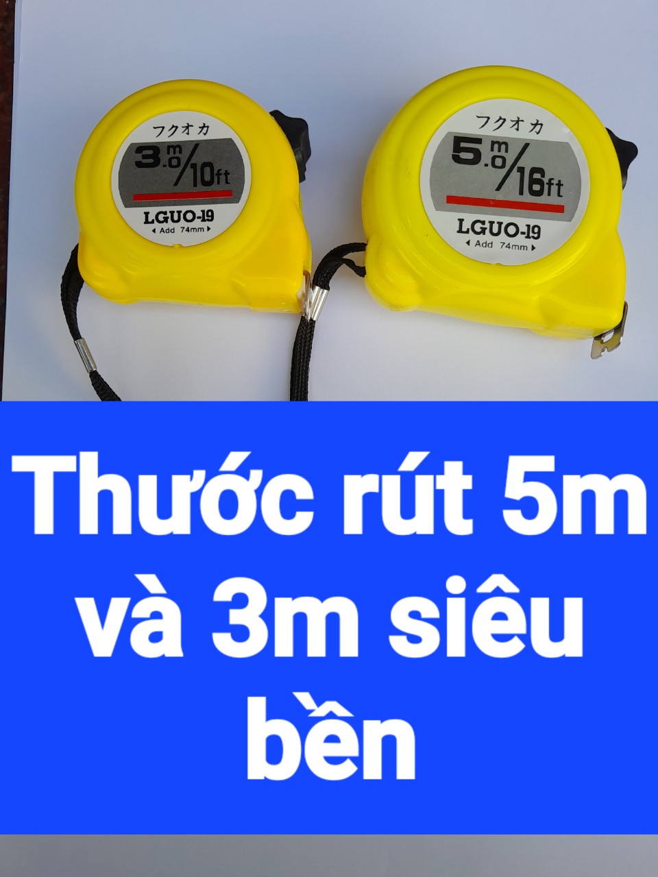 Thước rút dài 5 mét và 3 mét siêu bền