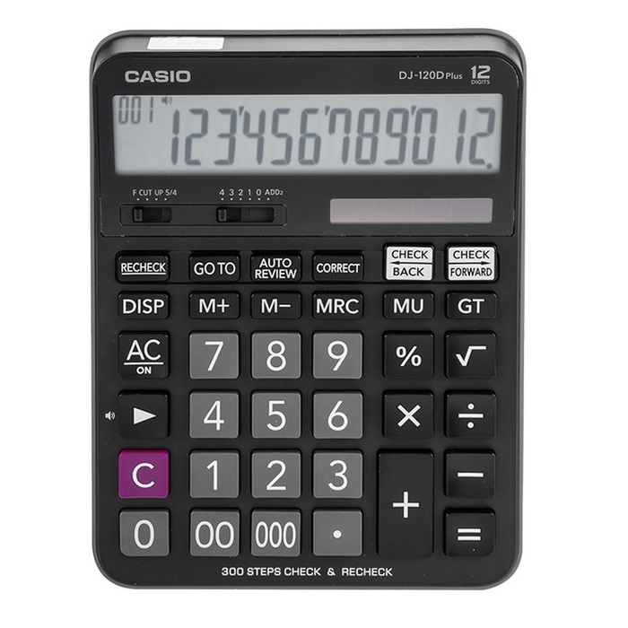 Máy tính Casio DJ-120D Plus - Chính Hãng Bitex, Bảo hành 7 năm