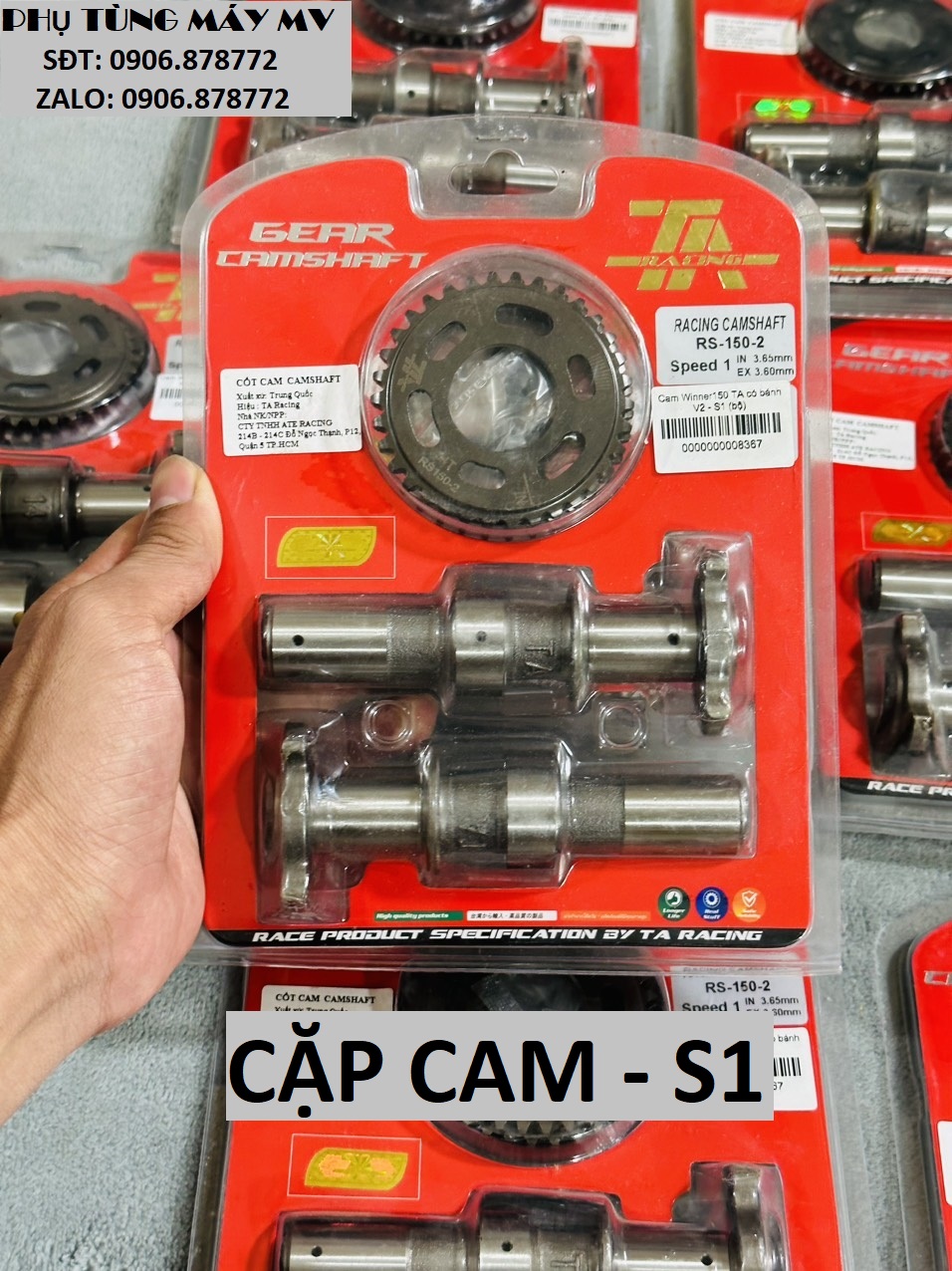 Cặp cam TA đủ size dành cho xe Winner Sonic