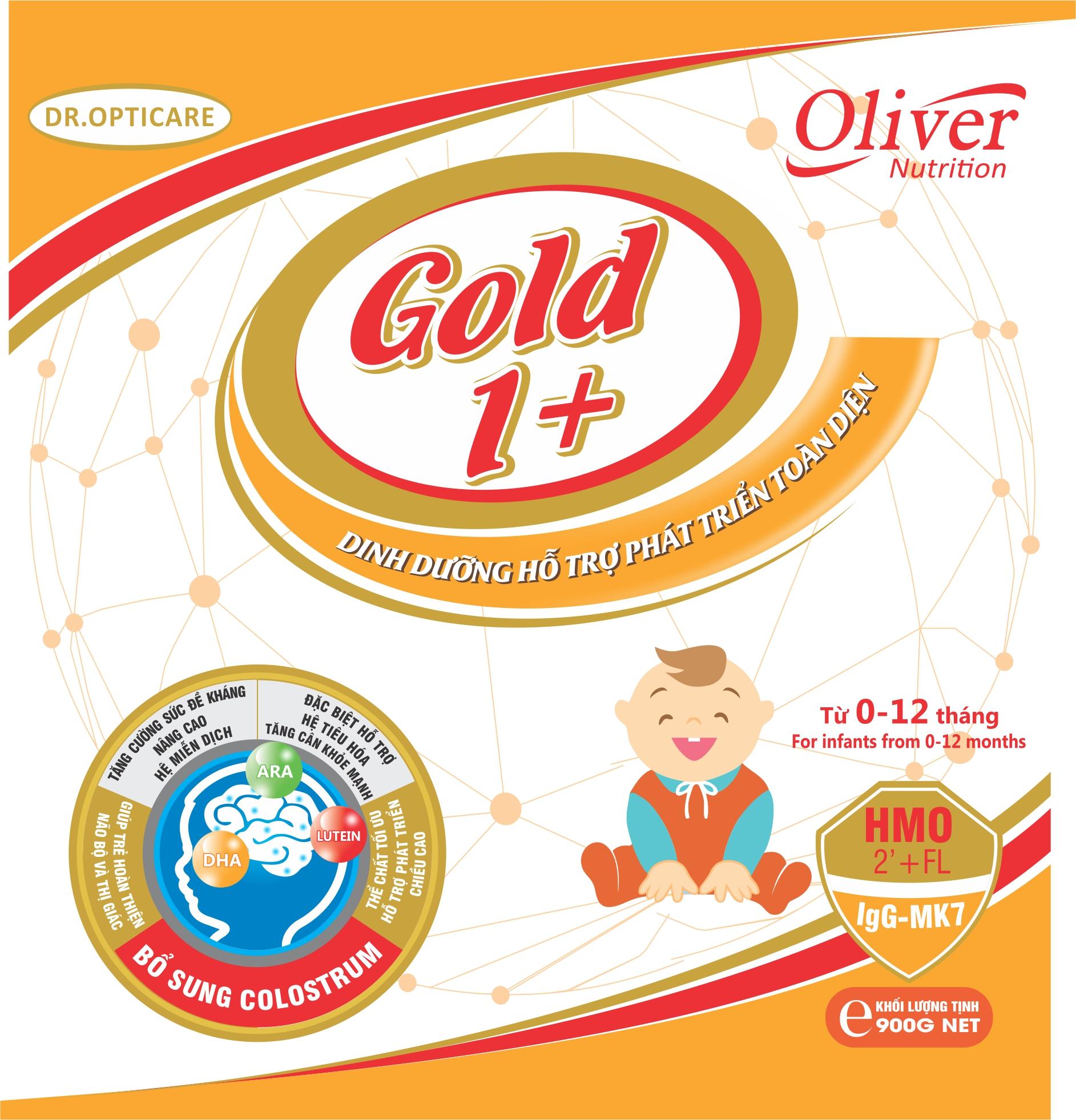 [HCM]Sữa bột Oliver Gold 1+ 800g (từ 0-12 tháng tuổi) - FreeShip Max - LOHAMART