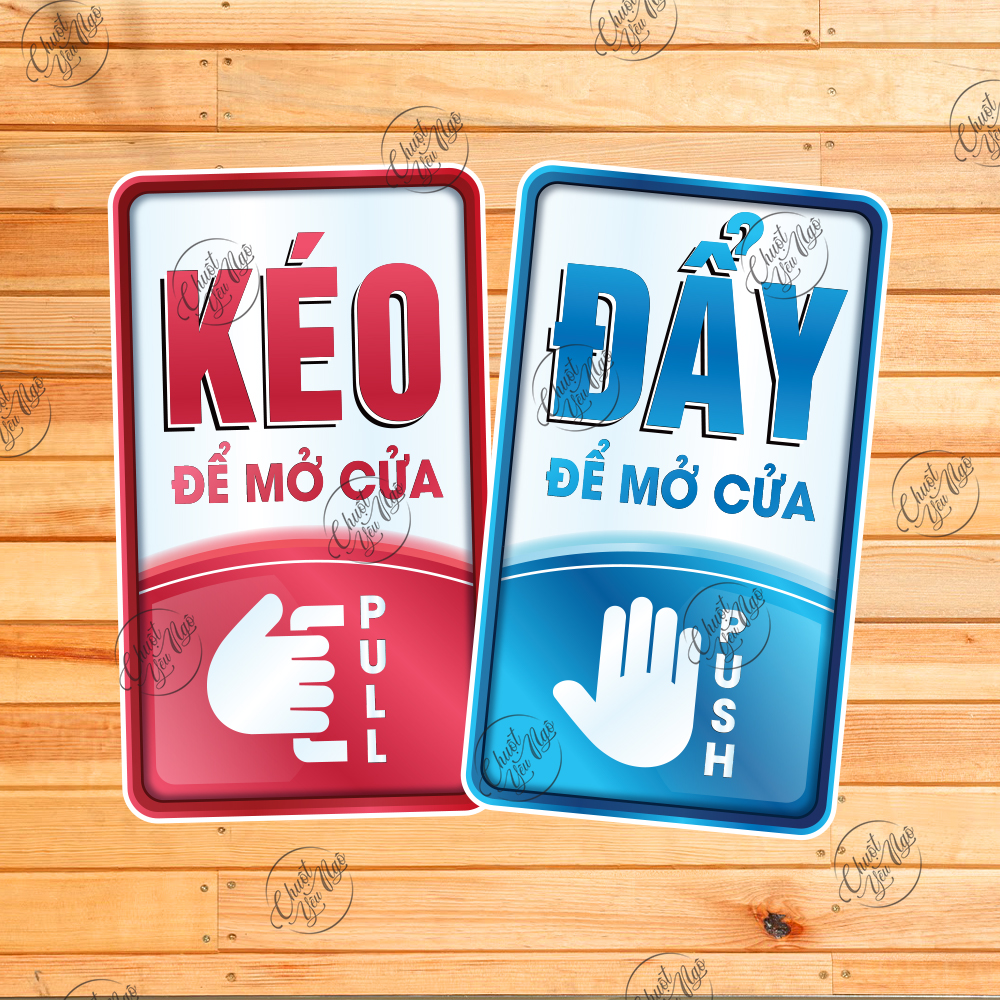 Decal glass door decor 19x11cm waterproof push-pull push button sticker wall waterproof DIY stickers