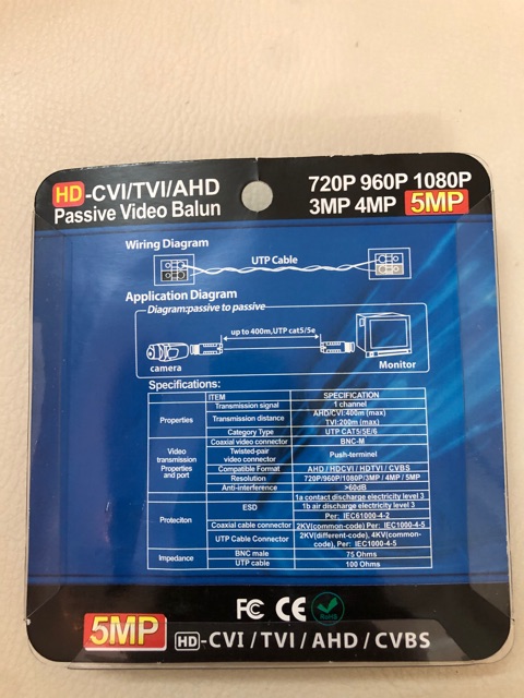 BALUN 5MP BALUN 4MP VẶN ỐC