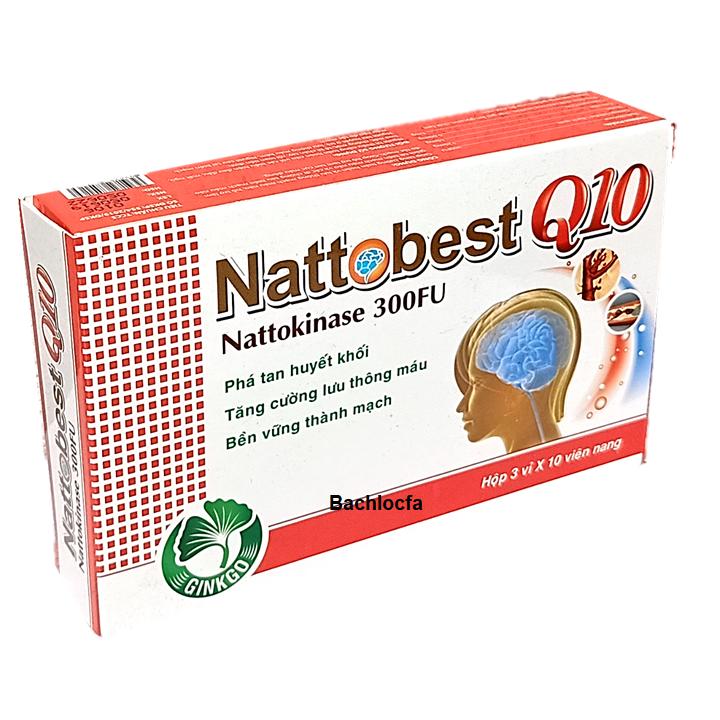NATTOBEST Q10 PHÁ TAN HUYẾT KHỐI , TĂNG CƯỜNG LƯU THÔNG MÁU , BỀN VỮNG THÀNH MẠCH
