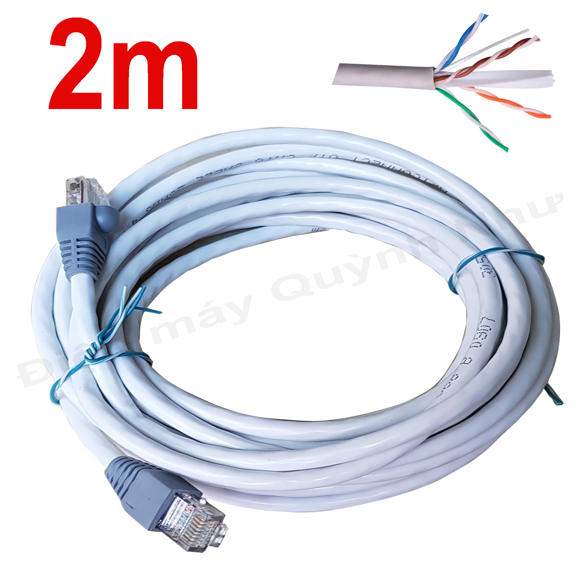 [HCM]2m Dây mạng (cáp lan) CAT6 bấm sẵn 2 đầu