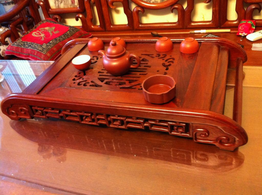 Khay trà gỗ Hương cao cấp