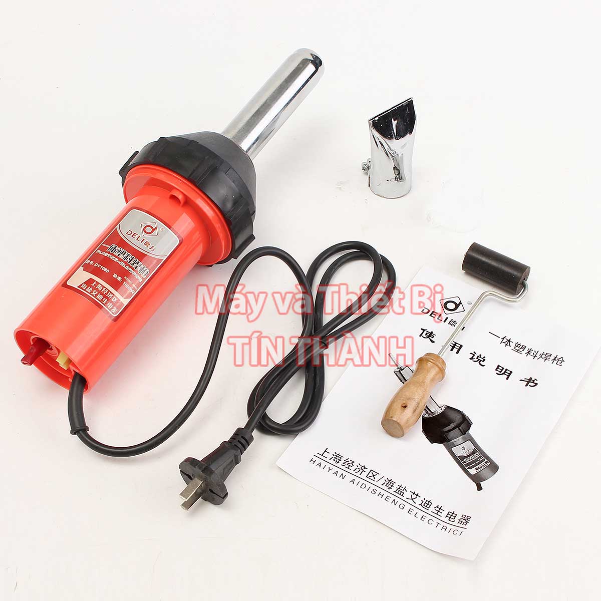 Máy hàn bạt HDPE cầm tay giá rẻ Deli công suất 1080W