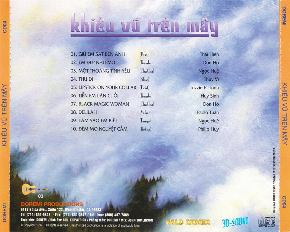 Khiêu Vũ Trên Mây (Doremi CD004)