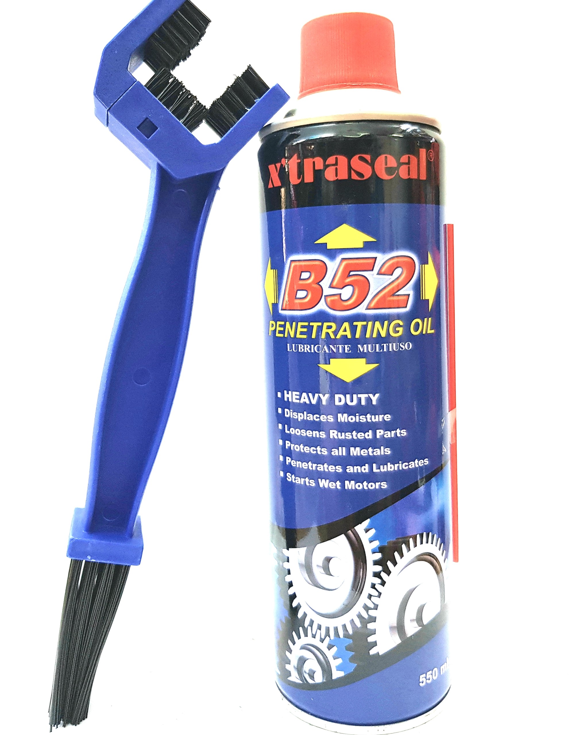 Dầu xịt chống rỉ, bôi trơn Xtraseal B52 550ml và bàn chải