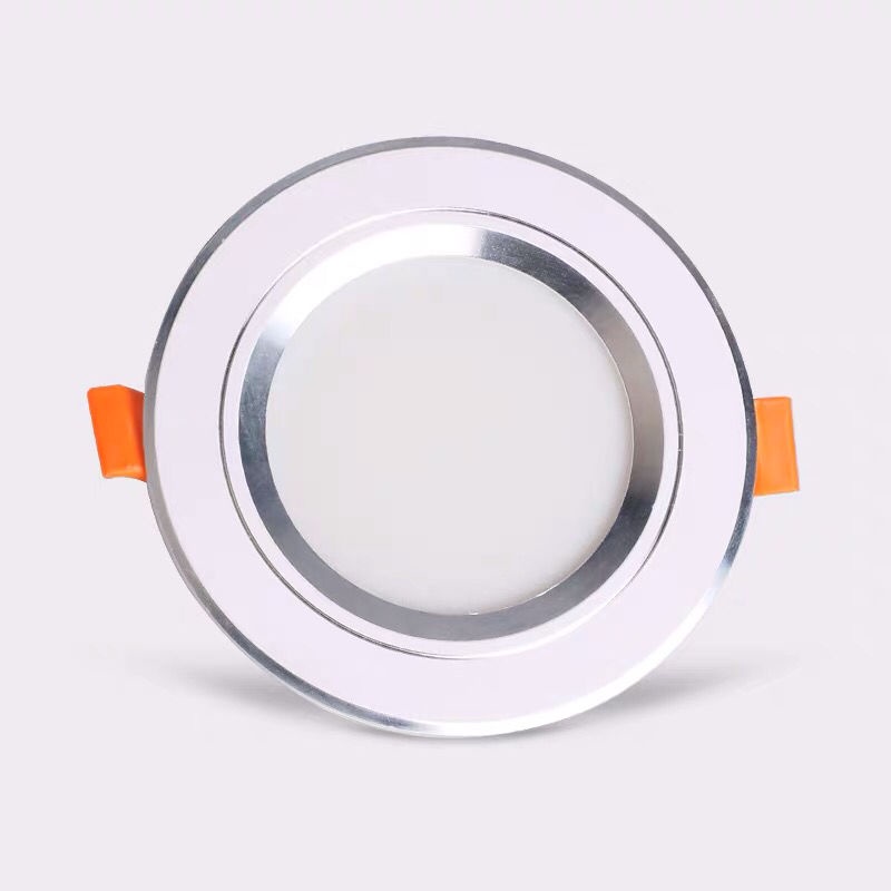 Đèn Led Âm Trần 7W 3 Chế Độ, Đèn Mắt Trâu 7W Phi 90mm Đế Tản/Mũ/Đúc