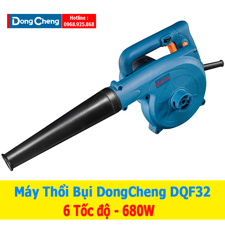 Máy Thổi Bụi Cầm Tay DongCheng DQF32, 6 Tốc Độ Hút Thổi