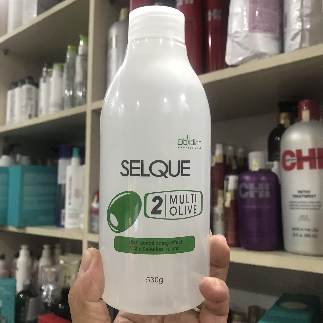 Thuốc uốn tóc Olive ( uốn lạnh ) Selque Obsidian cao cấp 410g/530g