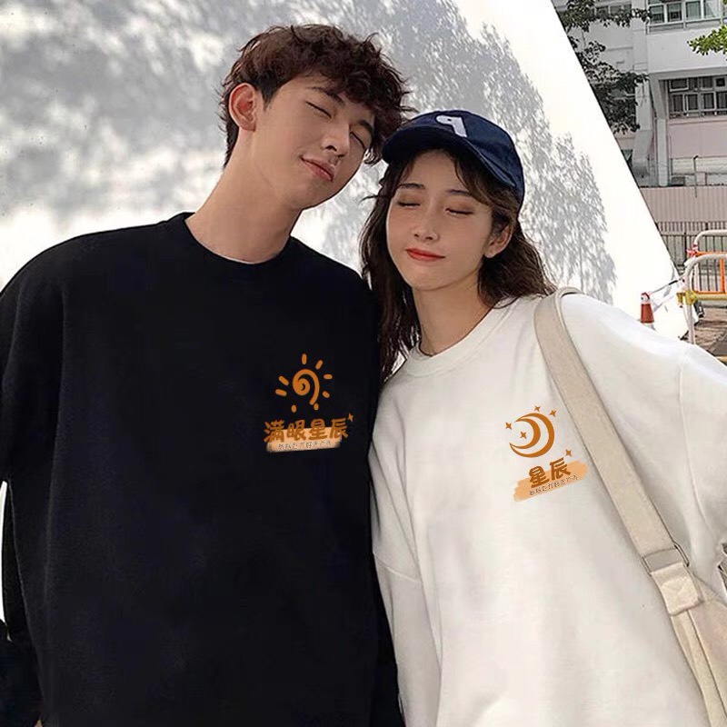 FREESHIP ÁO ĐÔI DÀI TAY CUTE ( 2 chiếc nam nữ )