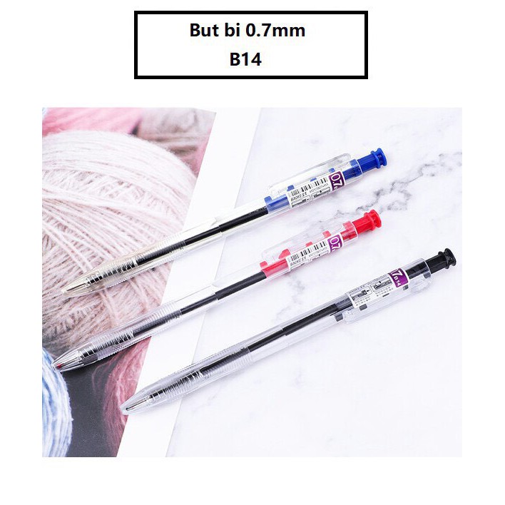 Bút bi cao cấp baoke b14 màu xanh ngòi 0.7mm