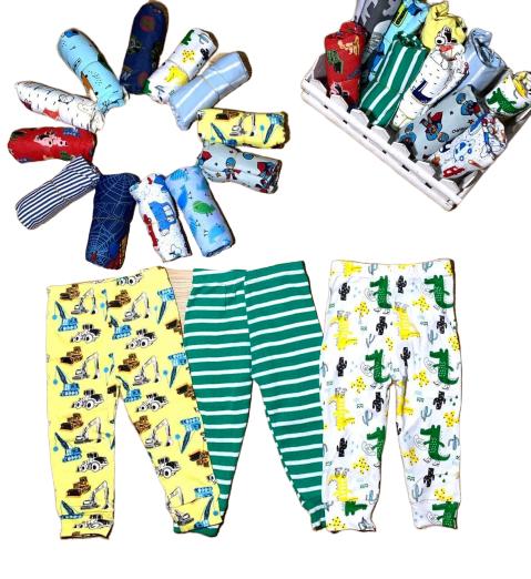 [HCM]Quần dài bé trai - set 5 quần borip - hàng xuất dư loại đẹp từ 7 -18 Kg -  quần dài mặc ngủ bé trai - quần borip xuất khẩu