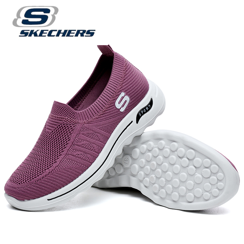 Skechers_Mới GO WALK 5-giày Nữ Giày Thể Thao Giày Thể Thao Nữ Đôi Giầy đen Giày đi Bộ