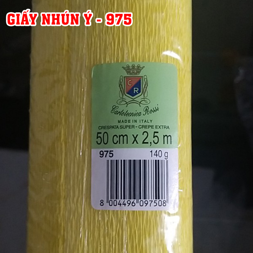 Giấy nhún Ý làm hoa, đồ handmade - 50cmx250cm