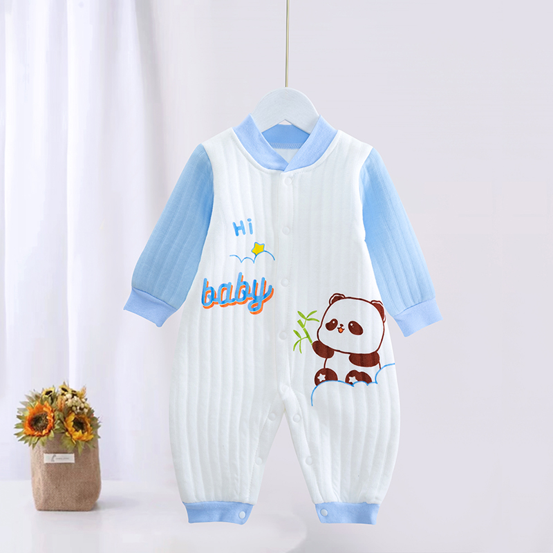 Body liền thân trần bông, bodysuit dài tay cotton cho bé trai và bé gái sơ sinh từ 3-15kg, hàng đẹp xuất Hàn-BD31