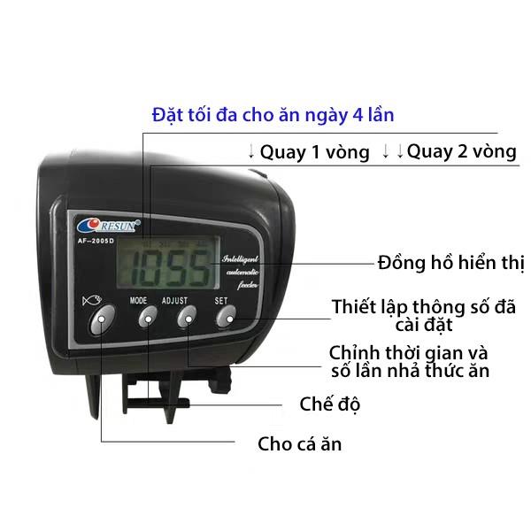 ┇❒☾  Máy cho cá ăn tự động Auto Feeder AF2009D