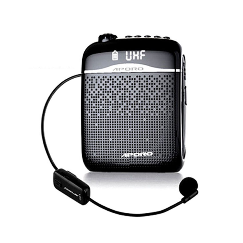 Máy trợ giảng không dây aporo t21 2.4g - kết nối bluetooth, mic trợ giảng to, rõ, hỗ trợ thẻ nhớ, usb