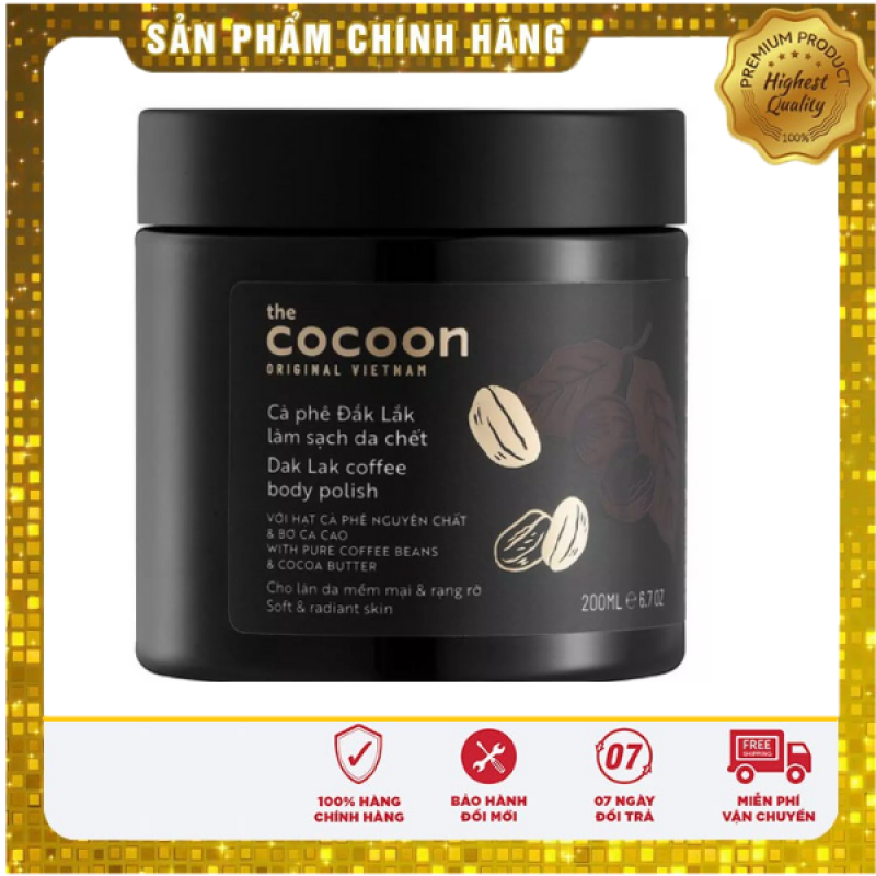 Tẩy da chết toàn thân Cocoon 200 Dak Lak Coffee Body giá rẻ