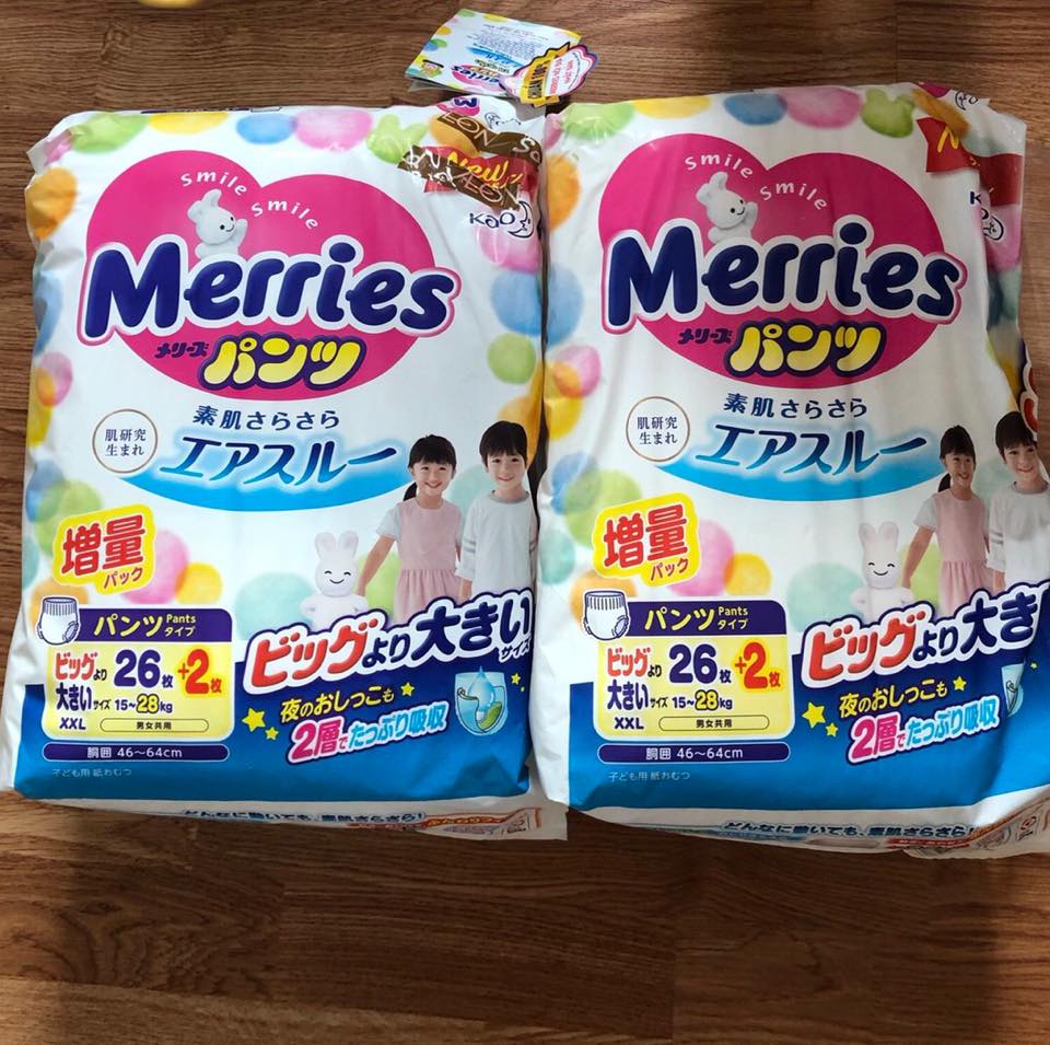 Bỉm Merries XXL26 Quần