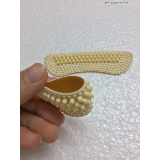 ⛔FFREESHIP⛔ Lót gót giày 4D (VỈ 2 MIẾNG - LOẠI SILICON GAI)
