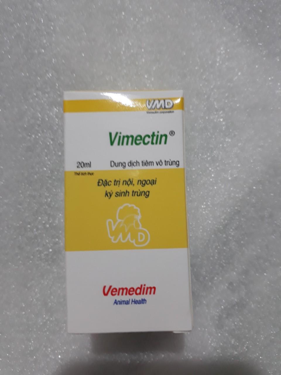 VIMERTIN 20ml TẨY NỘI NGOẠI KÝ SINH TRÙNG, GHẺ, GIUN TIM