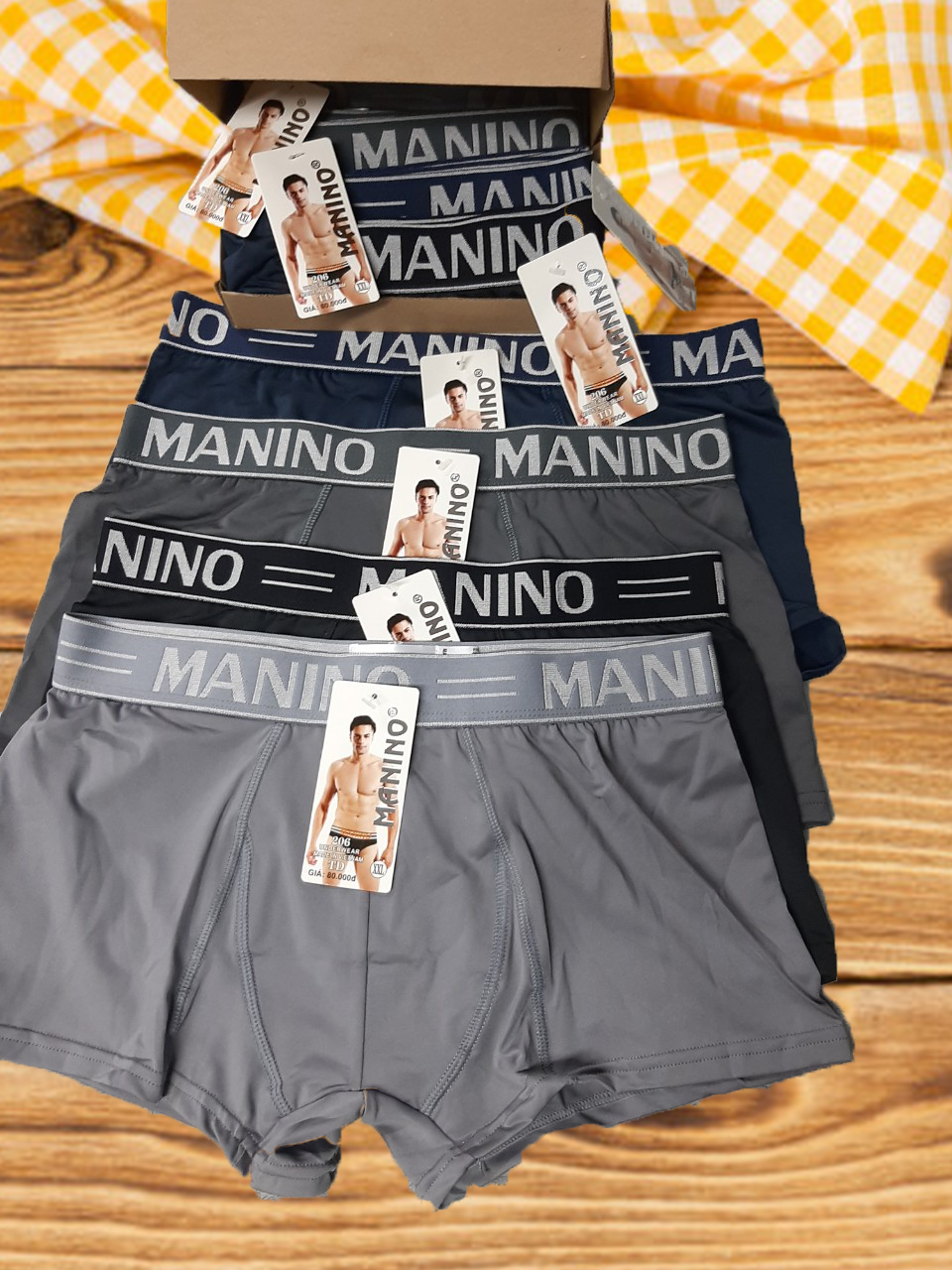 [HCM] Quần Sịp Đùi Boxer Lạnh Cao Cấp ( MS206 - set 3 quần )