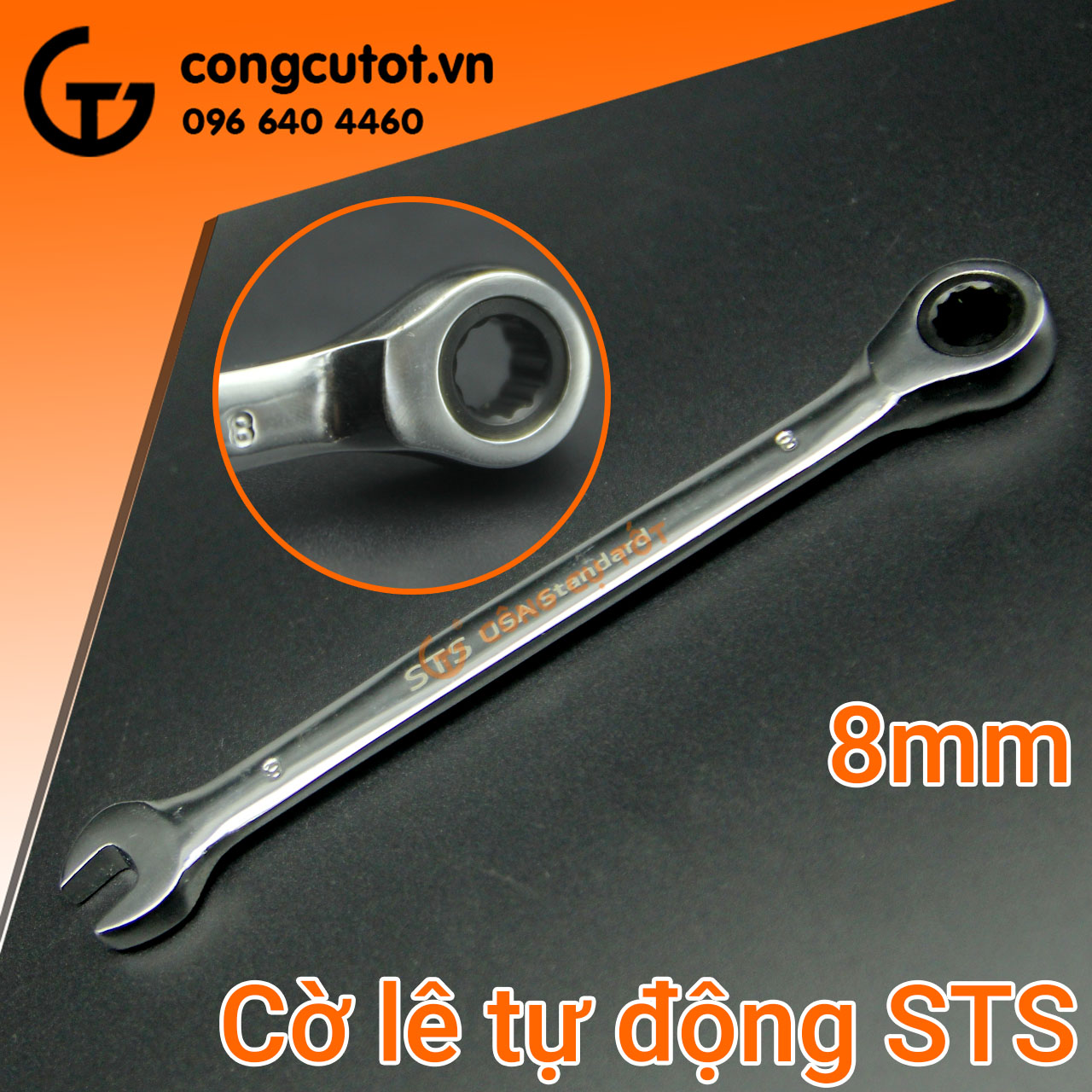 Cờ lê vòng miệng STS các cỡ 8-14mm